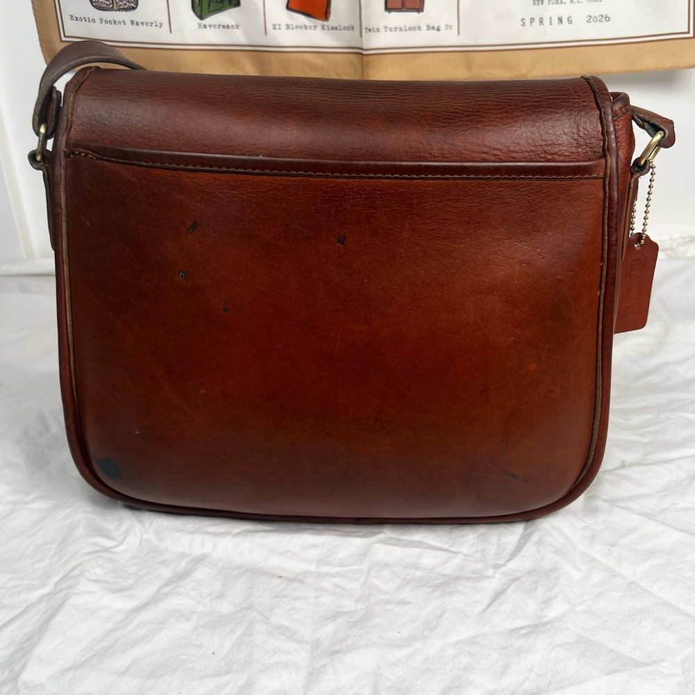 VINTAGE COACH Ranch Bag #9852 Mahogany Leather Made in USA Pre-1994 - Picture 6 of 16
